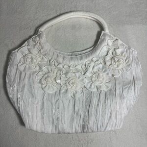 Vintage White Floral Bag